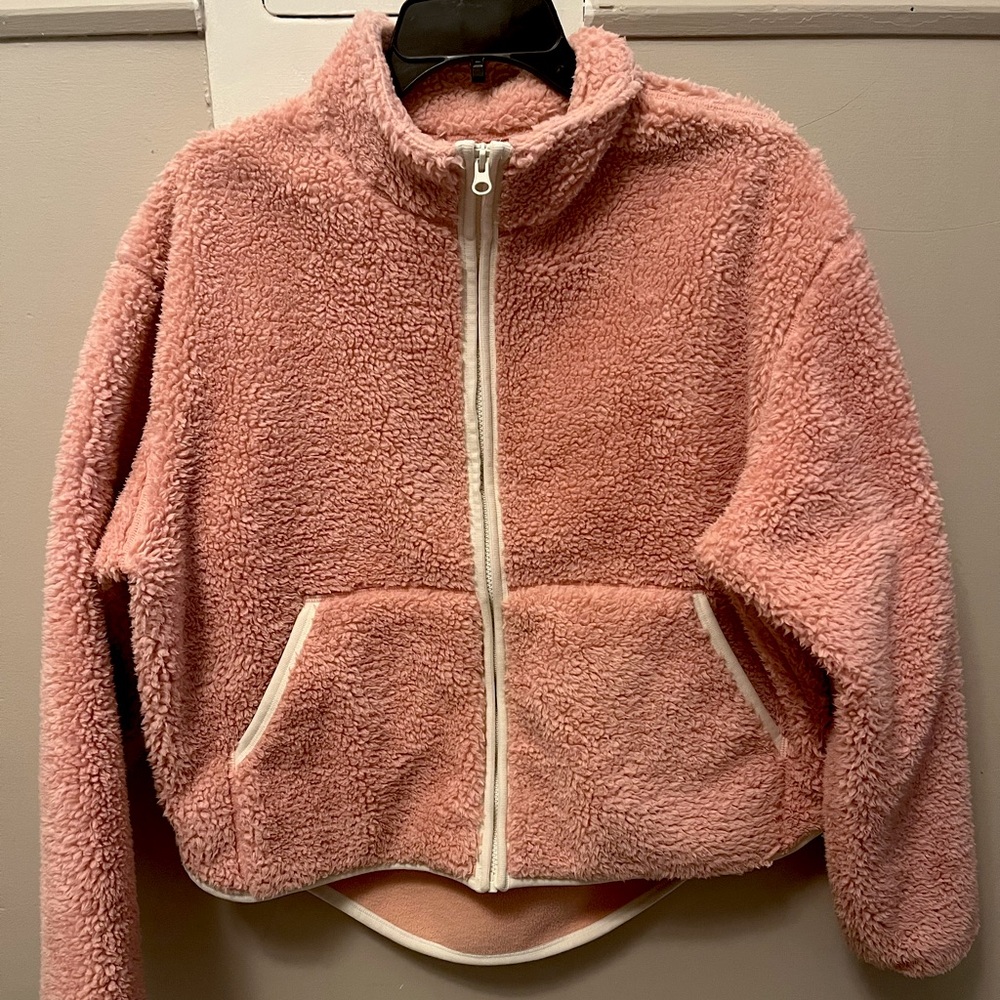 Smash + Tess - Smash & Tess toasty teddy zip up rose pink size medium worn twice